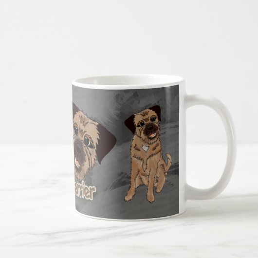 Tasse blanche classique de chien de Terrier de (Droite)