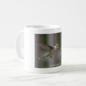Tasse blanche classique de colibri (Devant gauche)