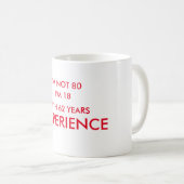 TASSE BLANCHE CLASSIQUE DE CONCEPTION DE 80 (Devant droit)