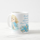 Tasse blanche classique de ~ de myosotis (Devant gauche)