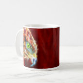 Tasse blanche classique de fractale levée par (Devant gauche)
