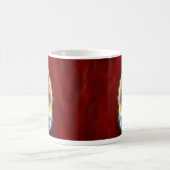 Tasse blanche classique de fractale levée par (Centre)