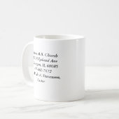 Tasse blanche classique de Gideon (Devant gauche)
