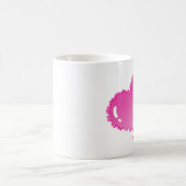 Tasse blanche classique de grand coeur (Centre)