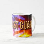 Tasse blanche classique de la USCG (Devant droit)
