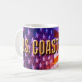 Tasse blanche classique de la USCG (Devant gauche)