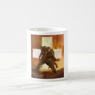 Tasse blanche classique de médecin d'armée