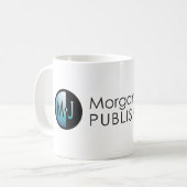 Tasse blanche classique de Morgan James (Devant gauche)