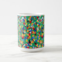 TASSE BLANCHE CLASSIQUE D'EMPREINTE DIGITALE