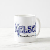 Tasse blanche classique du NELSON (Devant droit)