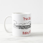 Tasse blanche classique - hiver (Gauche)