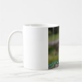 Tasse blanche classique photo de paon (Gauche)