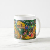 Tasse blanche classique "temps de récolte " (Devant droit)