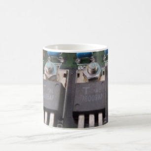 Tasse blanche classique Transistor Circuit 330 ml