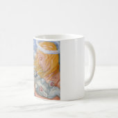 Tasse blanche d'ange de chat persan de CIEL de CAT (Devant droit)