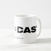 Tasse blanche de B-Fonte (Devant droit)