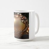 Tasse blanche de base 15oz (Devant droit)