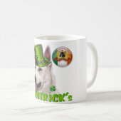 Tasse blanche de berger allemand (Devant droit)