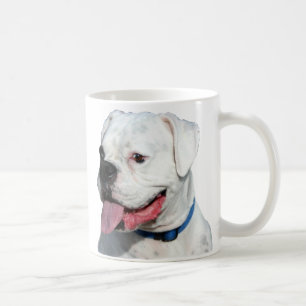 Tasse blanche de boxeur