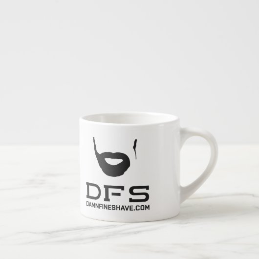 Tasse blanche de café express de DFS (Droite)