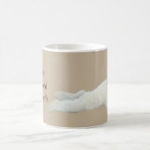 Tasse blanche de caniche belle (Centre)