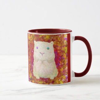 tasse blanche de cavy (ROUGE)