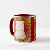 tasse blanche de cavy (ROUGE) (Devant gauche)