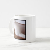 Tasse blanche de chat persan (Devant gauche)