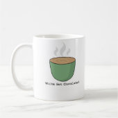 Tasse blanche de chocolat chaud (Gauche)