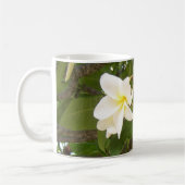 Tasse blanche de Cofee de Plumeria (Gauche)