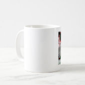 Tasse blanche de Coffe de Persan observée par bleu (Devant gauche)