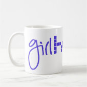 Tasse blanche de Girlhack 15oz (Gauche)
