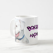 Tasse blanche de maman de boxeur (Devant gauche)