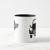 Tasse blanche de mineur de Morris personnalisée (Centre)