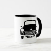 Tasse blanche de mineur de Morris personnalisée (Devant droit)