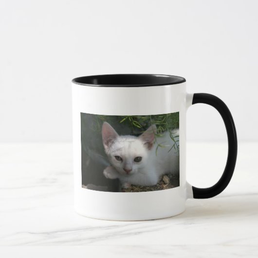 Tasse blanche de minou (Droite)
