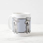 Tasse (blanche) de Schnoodle (Devant gauche)