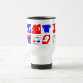 Tasse blanche de symboles d'astrologie (Centre)