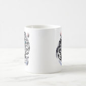 Tasse blanche de visage de tigre (Centre)