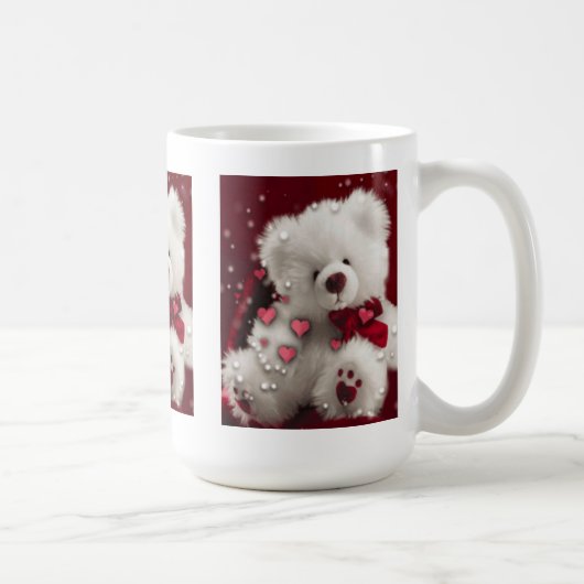 Tasse blanche d'ours de nounours (Droite)