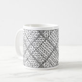 TASSE BLANCHE EN MAILLE ARGYLE BLANC (Devant gauche)