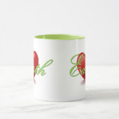 Tasse blanche et verte Love Earth (Centre)