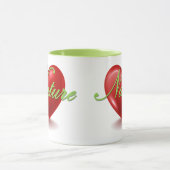 Tasse blanche et verte Love Nature (Centre)