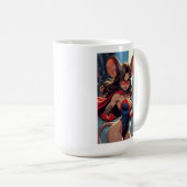 Tasse blanche femme SuperMouse 2 faces (Devant droit)