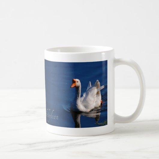 Tasse blanche gracieuse d'oie (Droite)