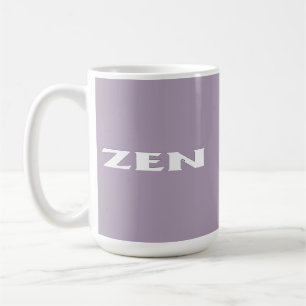 Tasse blanche grise zen