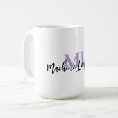 Tasse blanche ML – Pour les amateurs de Machine Le (Devant gauche)
