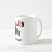 Tasse blanche par radio de Fullblast (Devant droit)