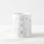 Tasse blanche pure de papillons (Centre)