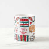 Tasse blanche rouge de Hygge (Centre)